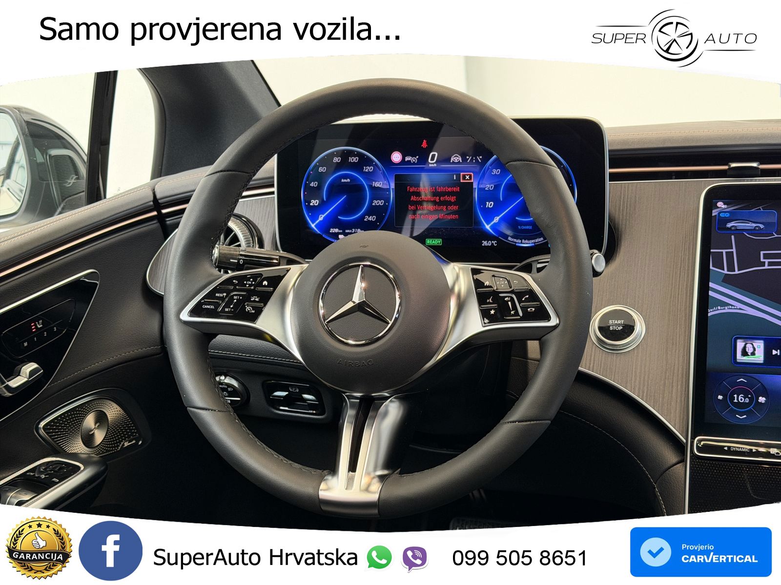 Mercedes EQE 350+ 105 kWh (320 KS) AMG ZRAČNI+ACC+GR SJED+360+PANO