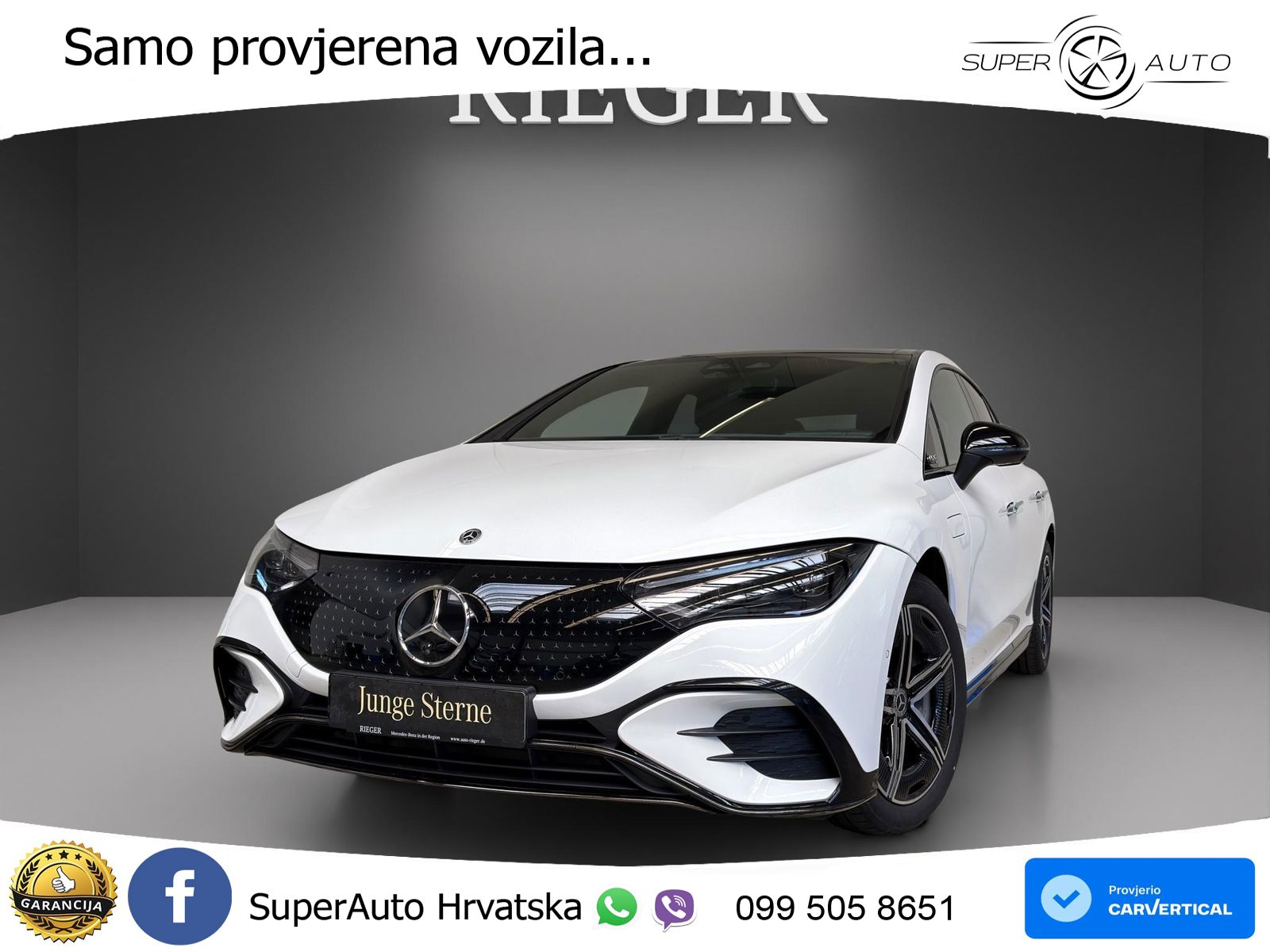 Mercedes EQE 350+ 105 kWh (320 KS) AMG ZRAČNI+ACC+GR SJED+360+PANO