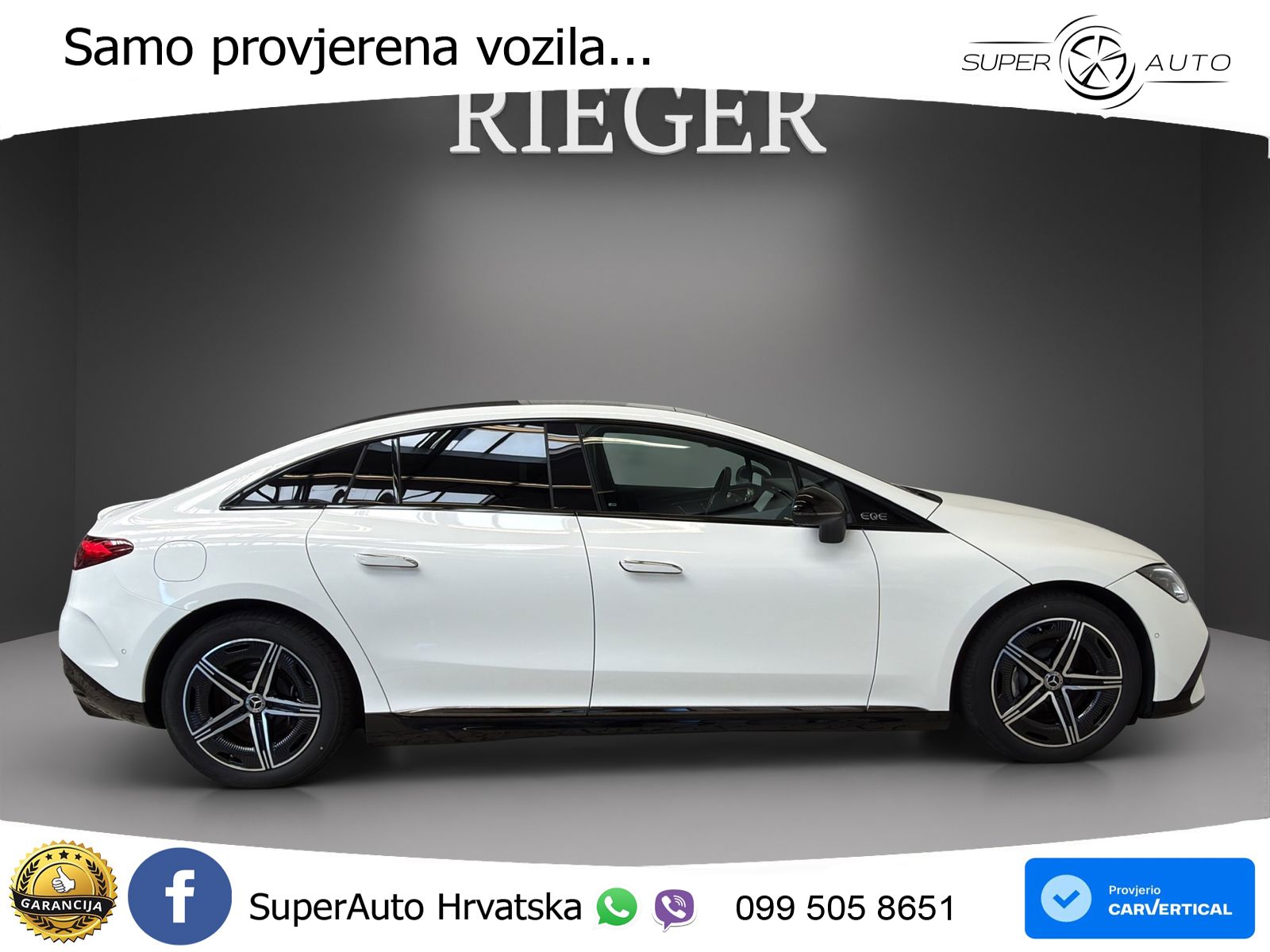 Mercedes EQE 350+ 105 kWh (320 KS) AMG ZRAČNI+ACC+GR SJED+360+PANO