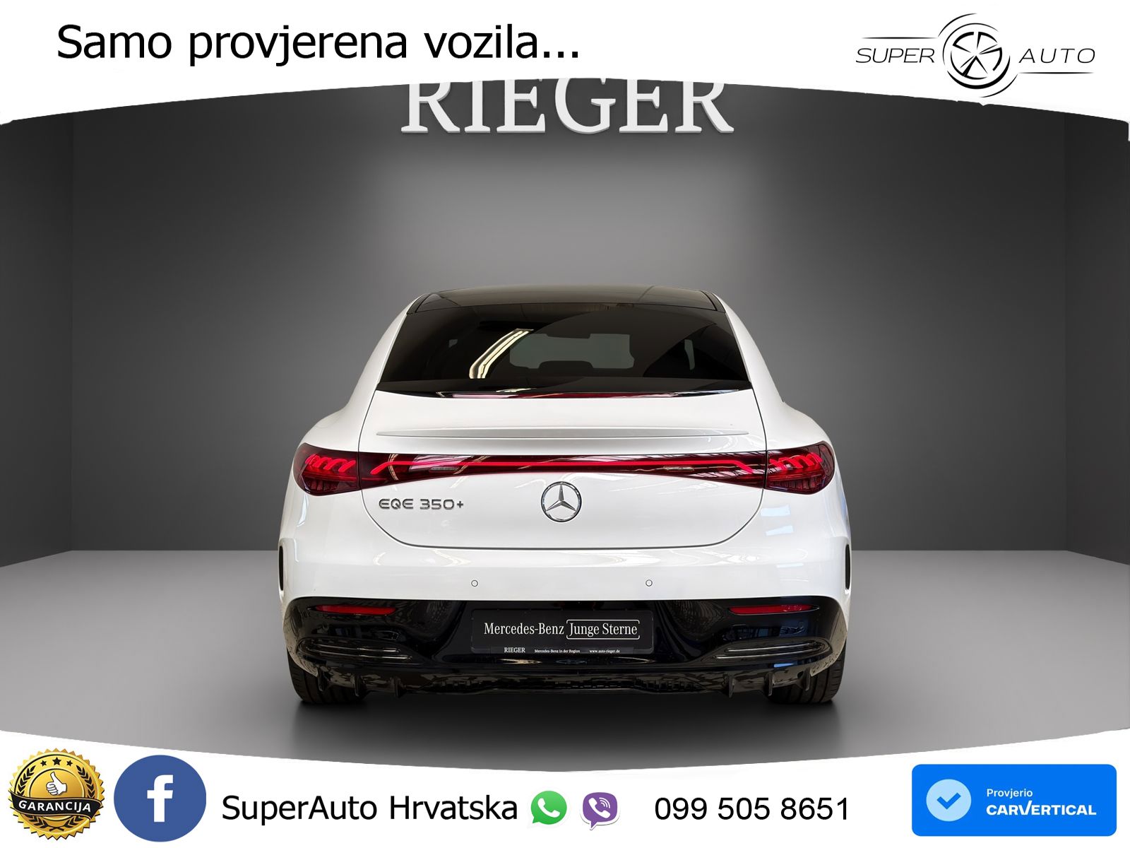 Mercedes EQE 350+ 105 kWh (320 KS) AMG ZRAČNI+ACC+GR SJED+360+PANO