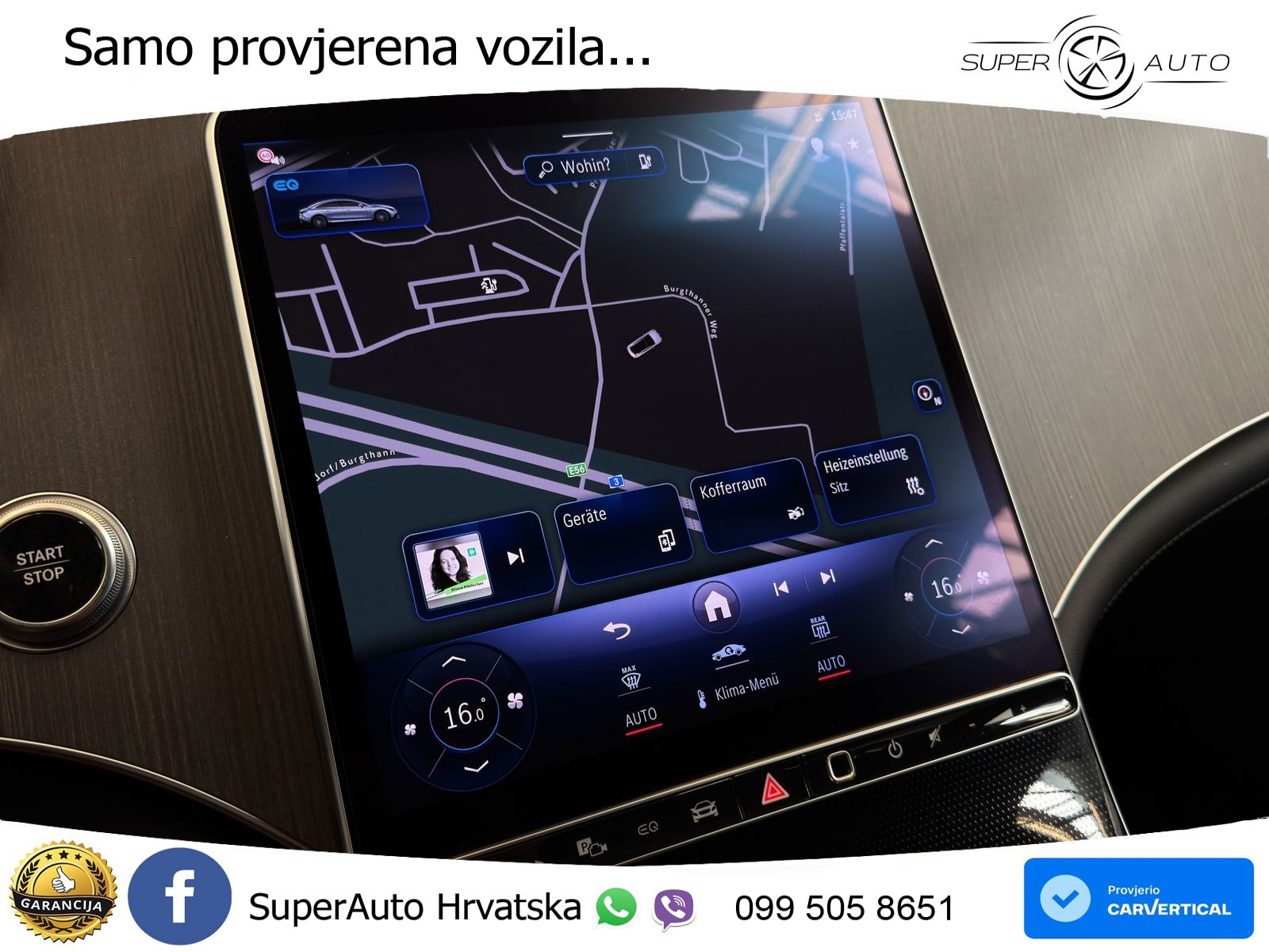Mercedes EQE 350+ 105 kWh (320 KS) AMG ZRAČNI+ACC+GR SJED+360+PANO