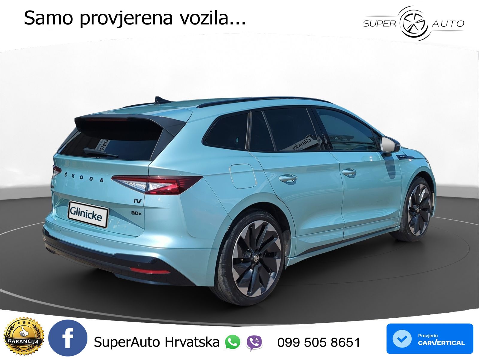 Škoda Enyaq iV 80x 82 kWh (265 KS) AWD SportLine LED+GR SJED+ACC