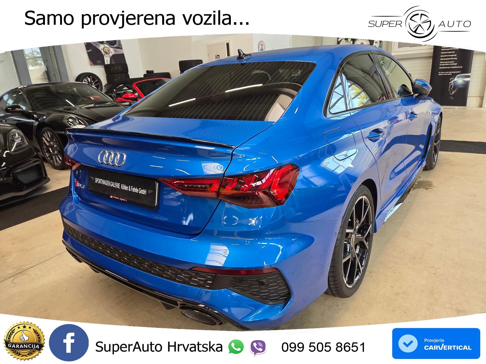 Audi RS3 Sedan 2.5 TFSI (400 KS) quattro S tronic LED+GR SJED+ACC
