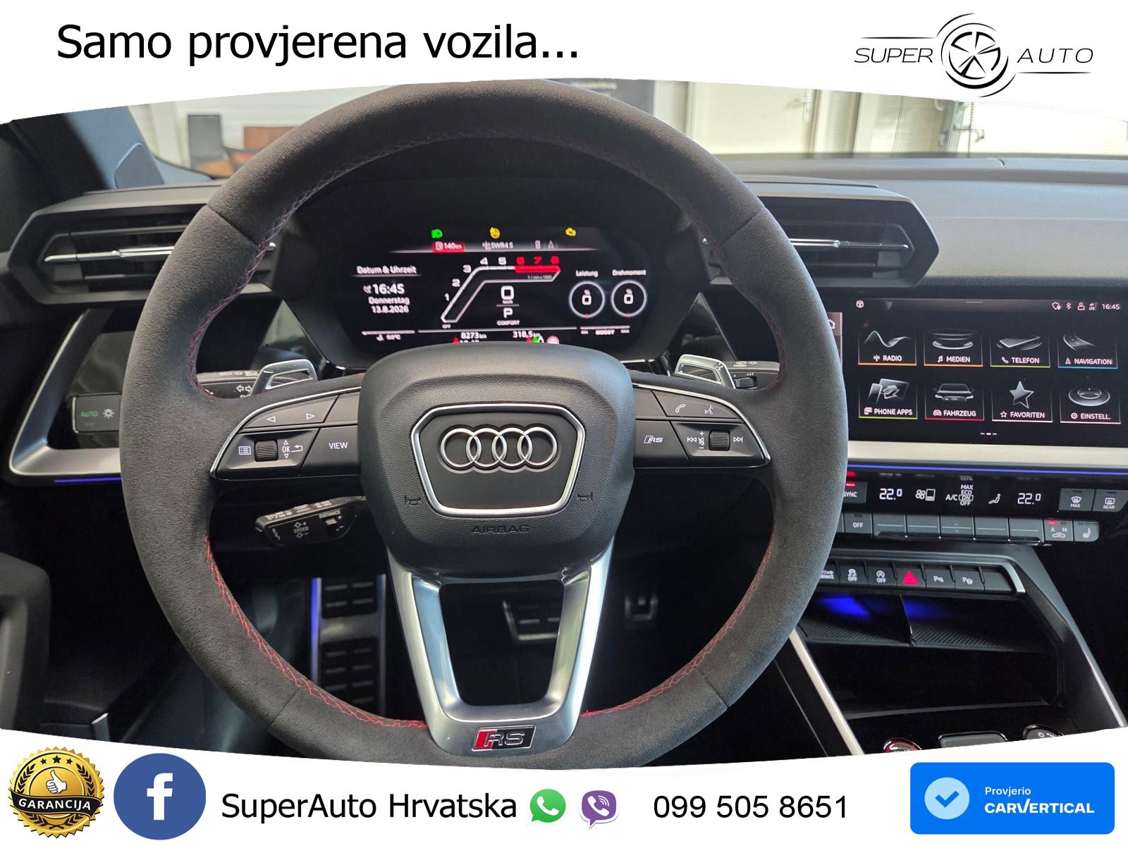 Audi RS3 Sedan 2.5 TFSI (400 KS) quattro S tronic LED+GR SJED+ACC