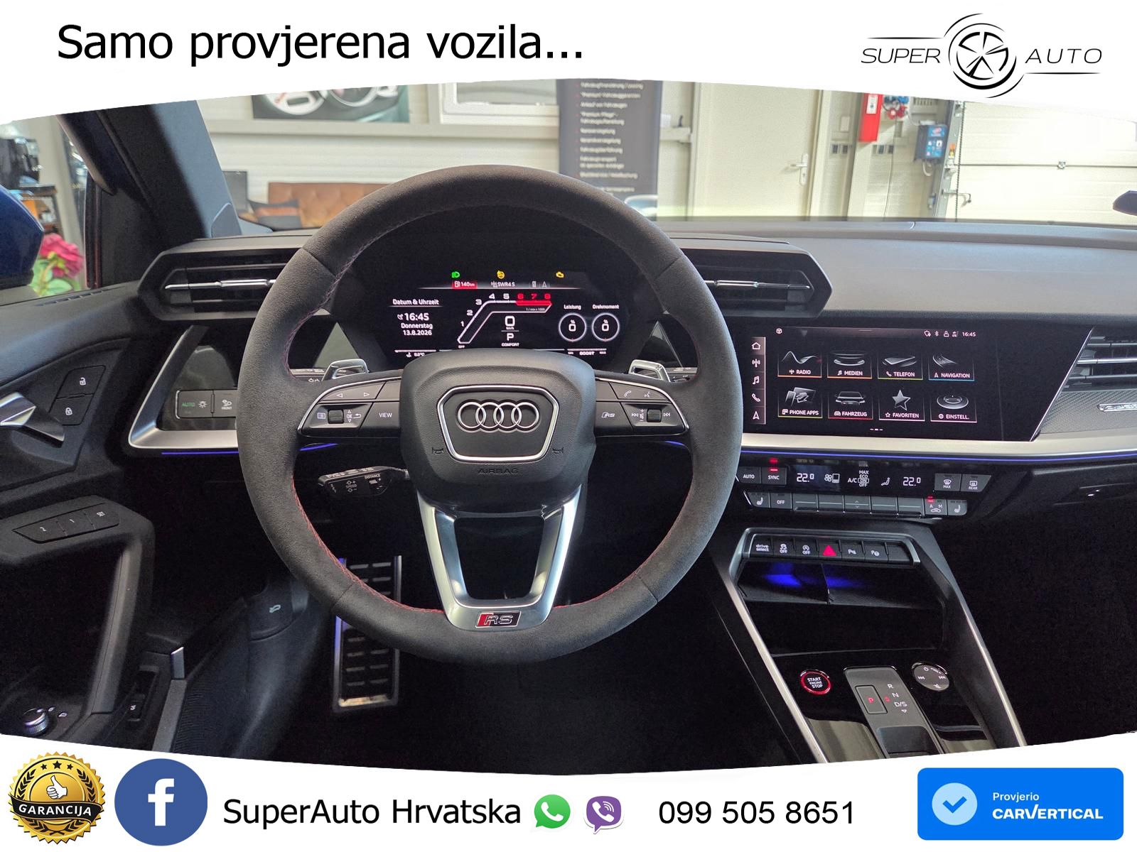Audi RS3 Sedan 2.5 TFSI (400 KS) quattro S tronic LED+GR SJED+ACC