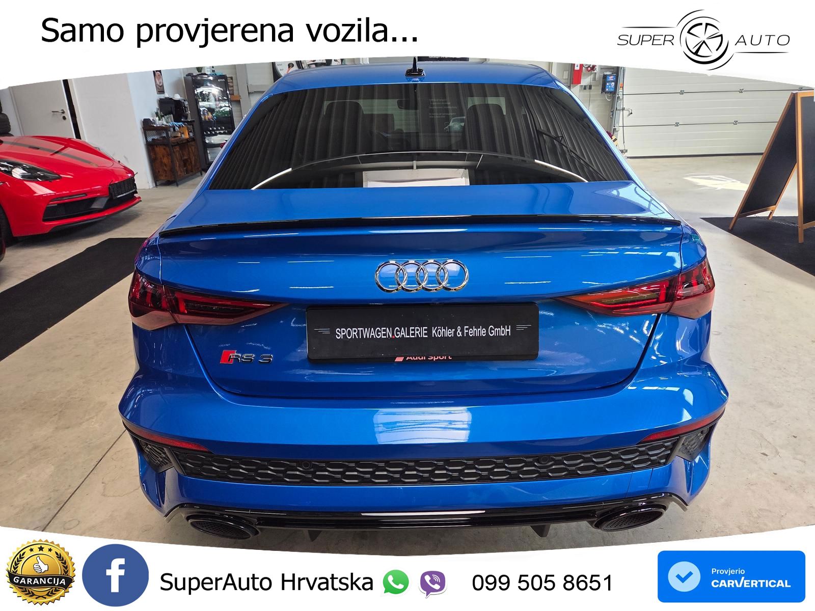 Audi RS3 Sedan 2.5 TFSI (400 KS) quattro S tronic LED+GR SJED+ACC