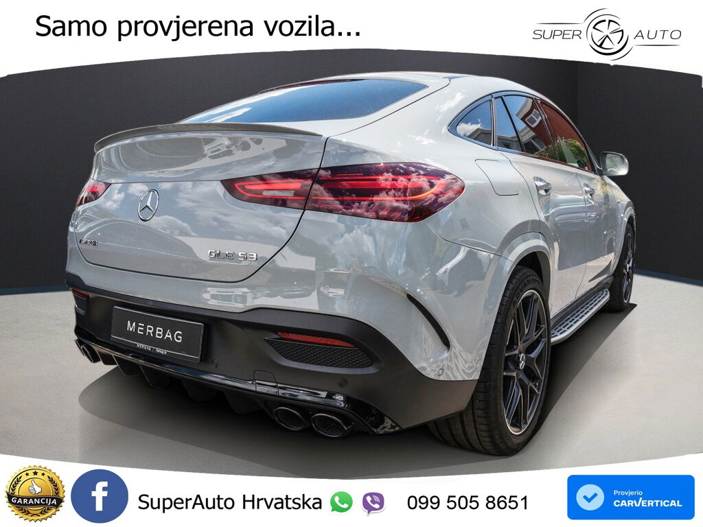 Mercedes AMG GLE Coupe 53 (435 KS) EQ Boost 4MATIC+ AMG SPEEDSHIFT TCT 9G LED+GR SJED+ACC