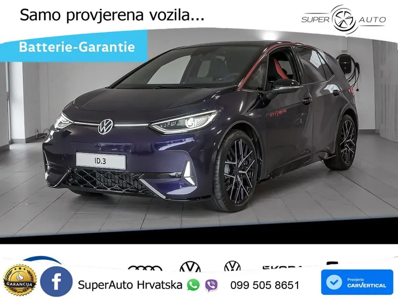 Volkswagen ID.3 GTX Performance 84 kWh (326 KS) LED+GR SJED+ACC