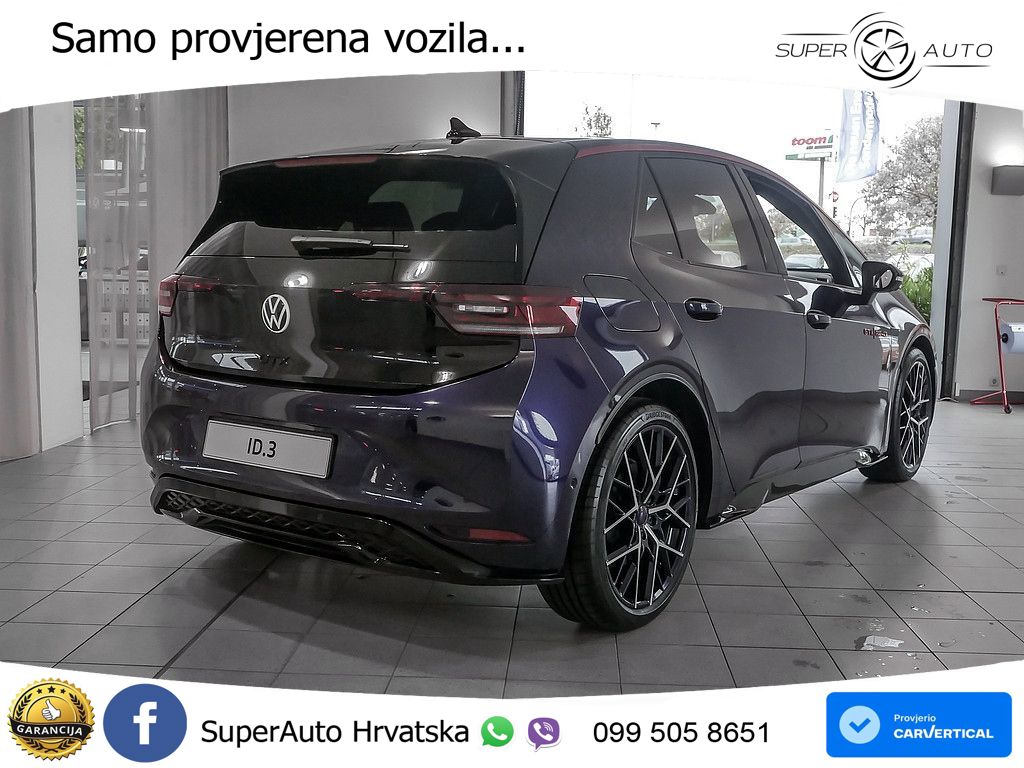 Volkswagen ID.3 GTX Performance 84 kWh (326 KS) LED+GR SJED+ACC