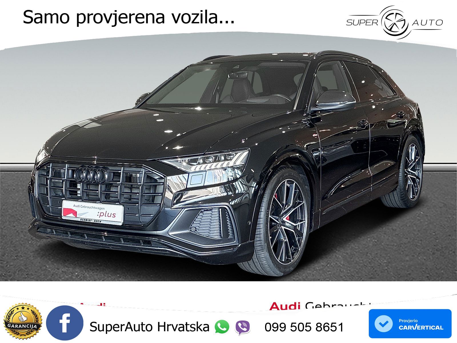 Audi Q8 50 TDI V6 (286 KS) quattro Tiptronic S line LED+GR SJED+ACC
