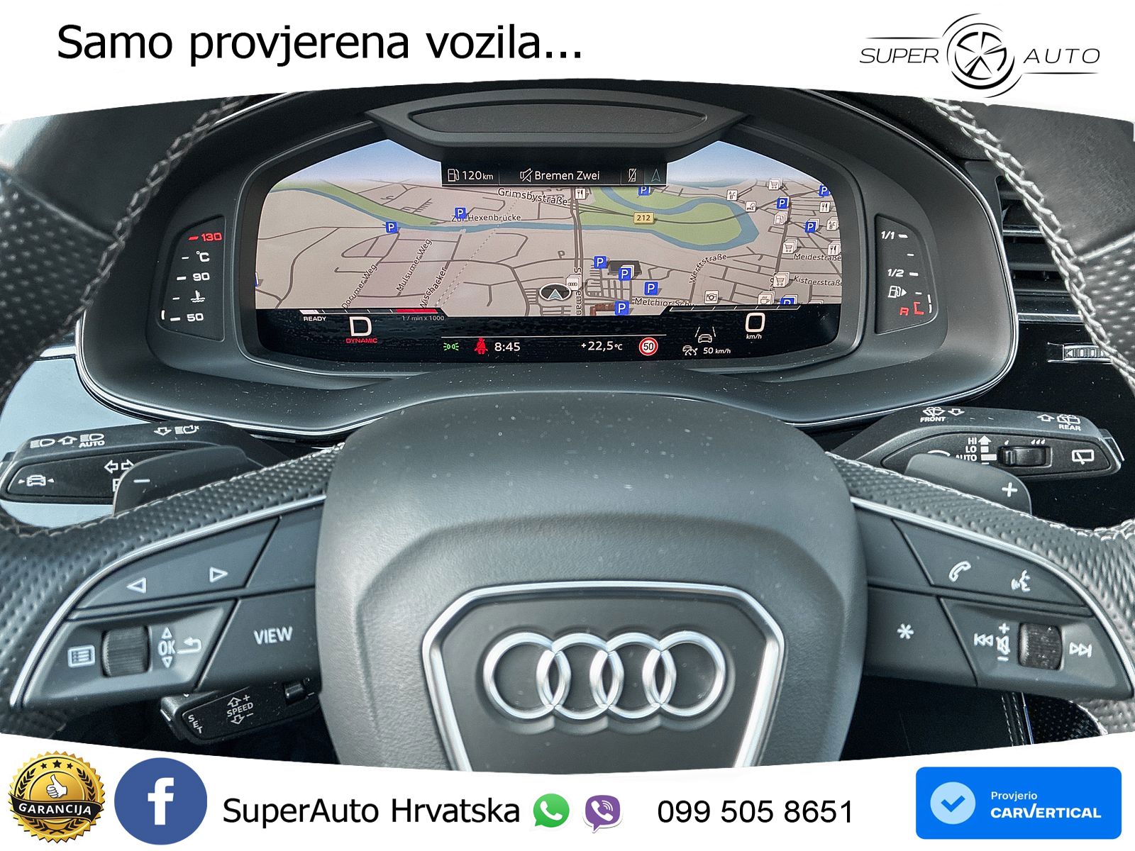 Audi Q8 50 TDI V6 (286 KS) quattro Tiptronic S line LED+GR SJED+ACC
