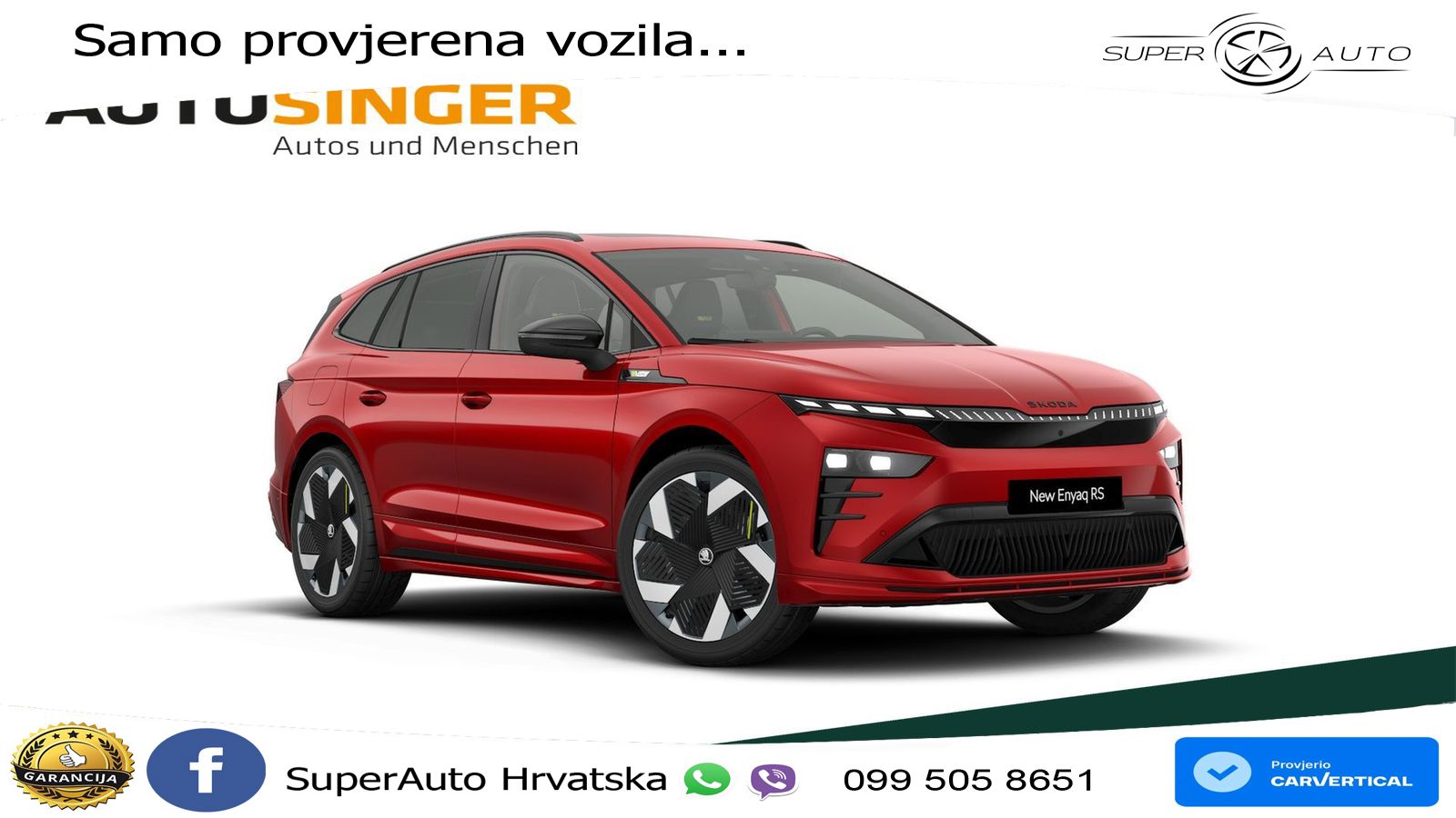 Škoda Enyaq iV RS 82 kWh (340 KS) AWD LED+GR SJED+ACC