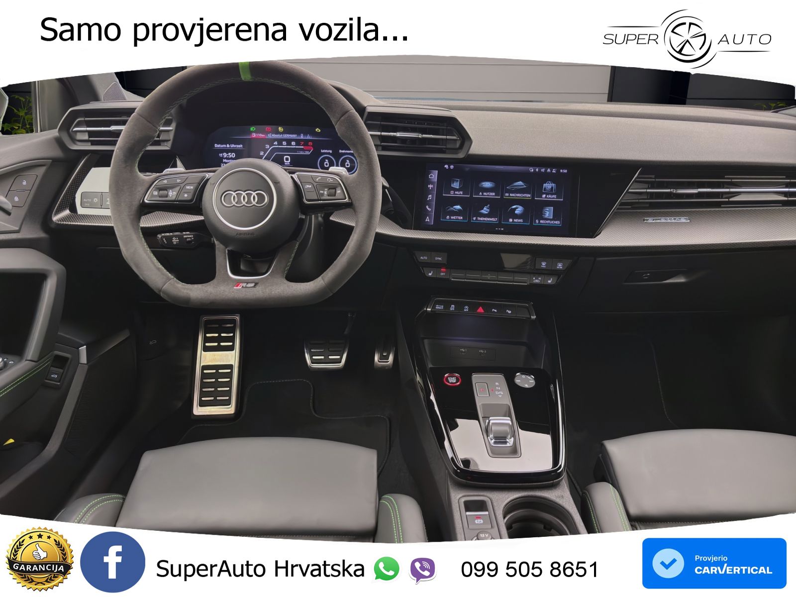 Audi RS3 Sedan 2.5 TFSI (400 KS) quattro S tronic LED+GR SJED+ACC