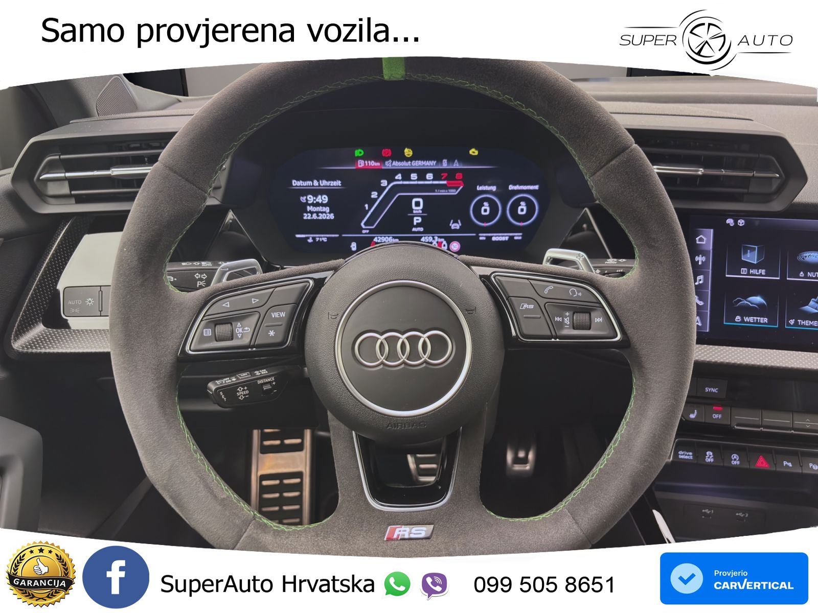 Audi RS3 Sedan 2.5 TFSI (400 KS) quattro S tronic LED+GR SJED+ACC