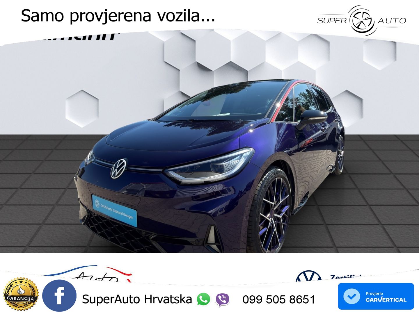 Volkswagen ID.3 GTX Performance 84 kWh (326 KS) LED+GR SJED+ACC