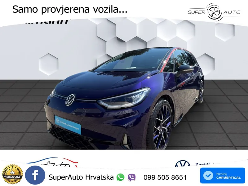 Volkswagen ID.3 GTX Performance 84 kWh (326 KS) LED+GR SJED+ACC