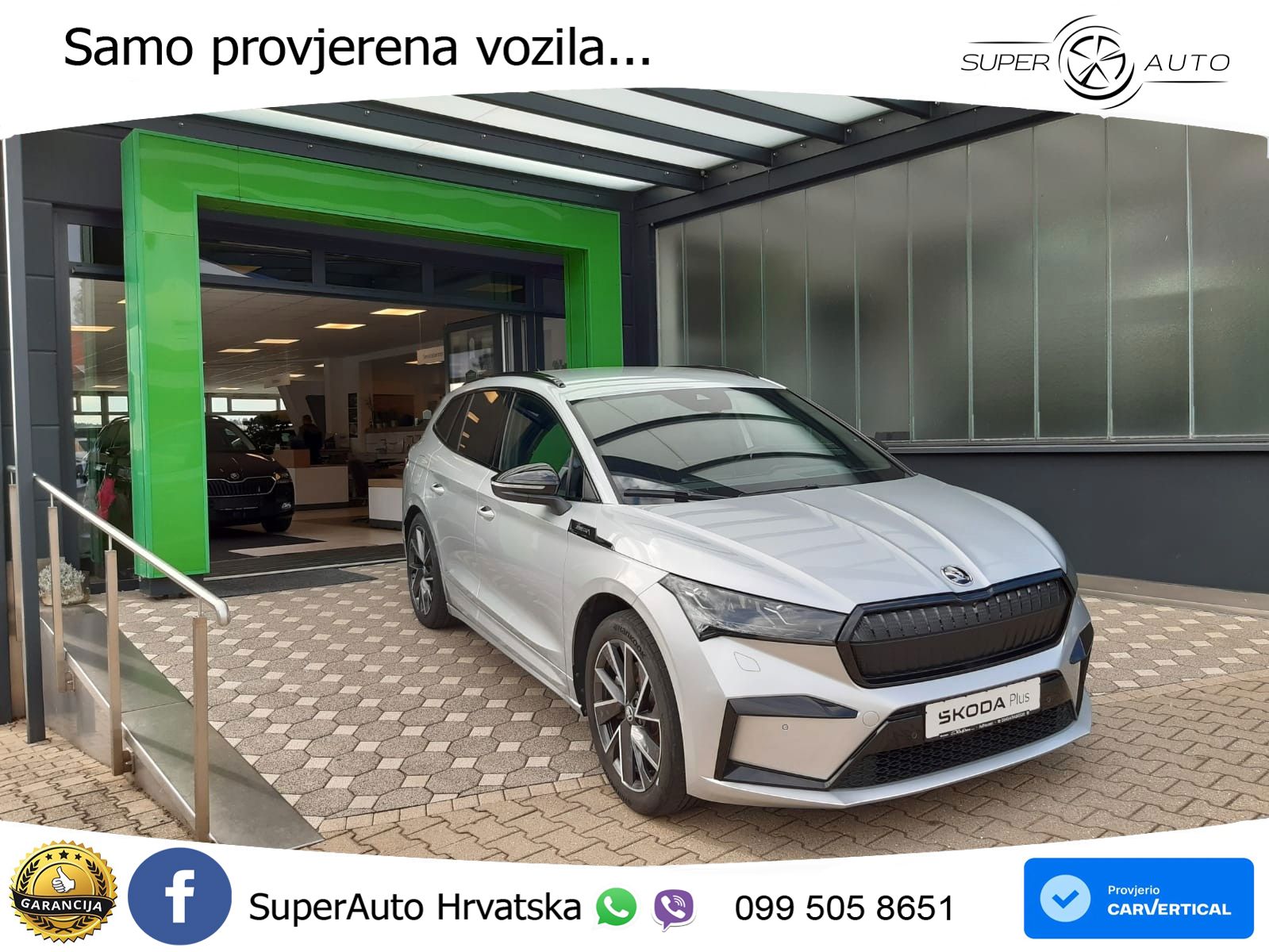 Škoda Enyaq iV 80 82 kWh (204 KS) SportLine LED+GR SJED+ACC