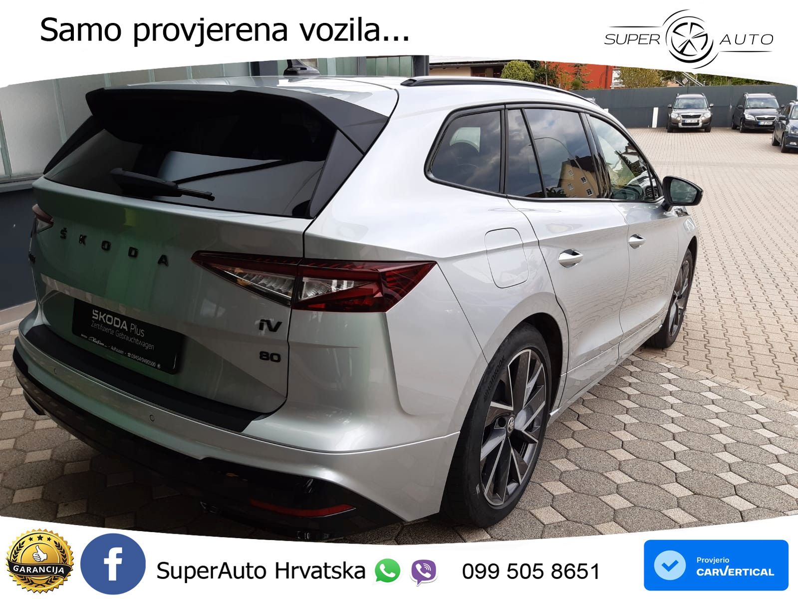 Škoda Enyaq iV 80 82 kWh (204 KS) SportLine LED+GR SJED+ACC