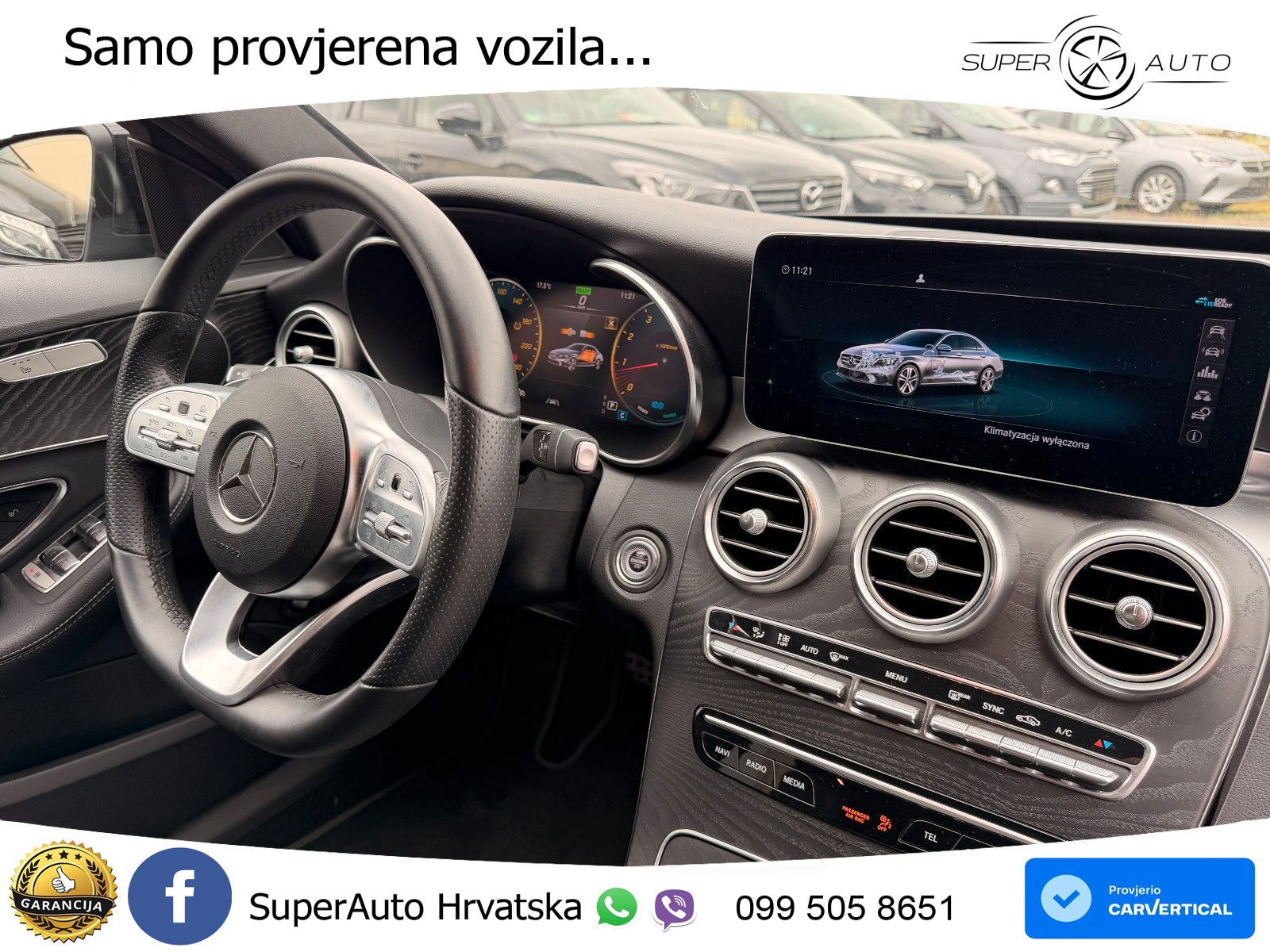 Mercedes-Benz C200 AMG line LED+GR SJED+ACC