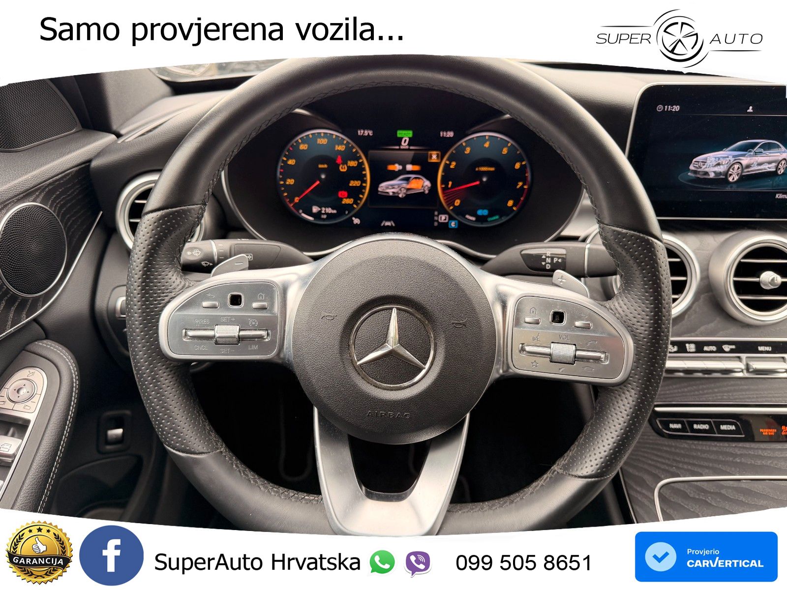 Mercedes-Benz C200 AMG line LED+GR SJED+ACC