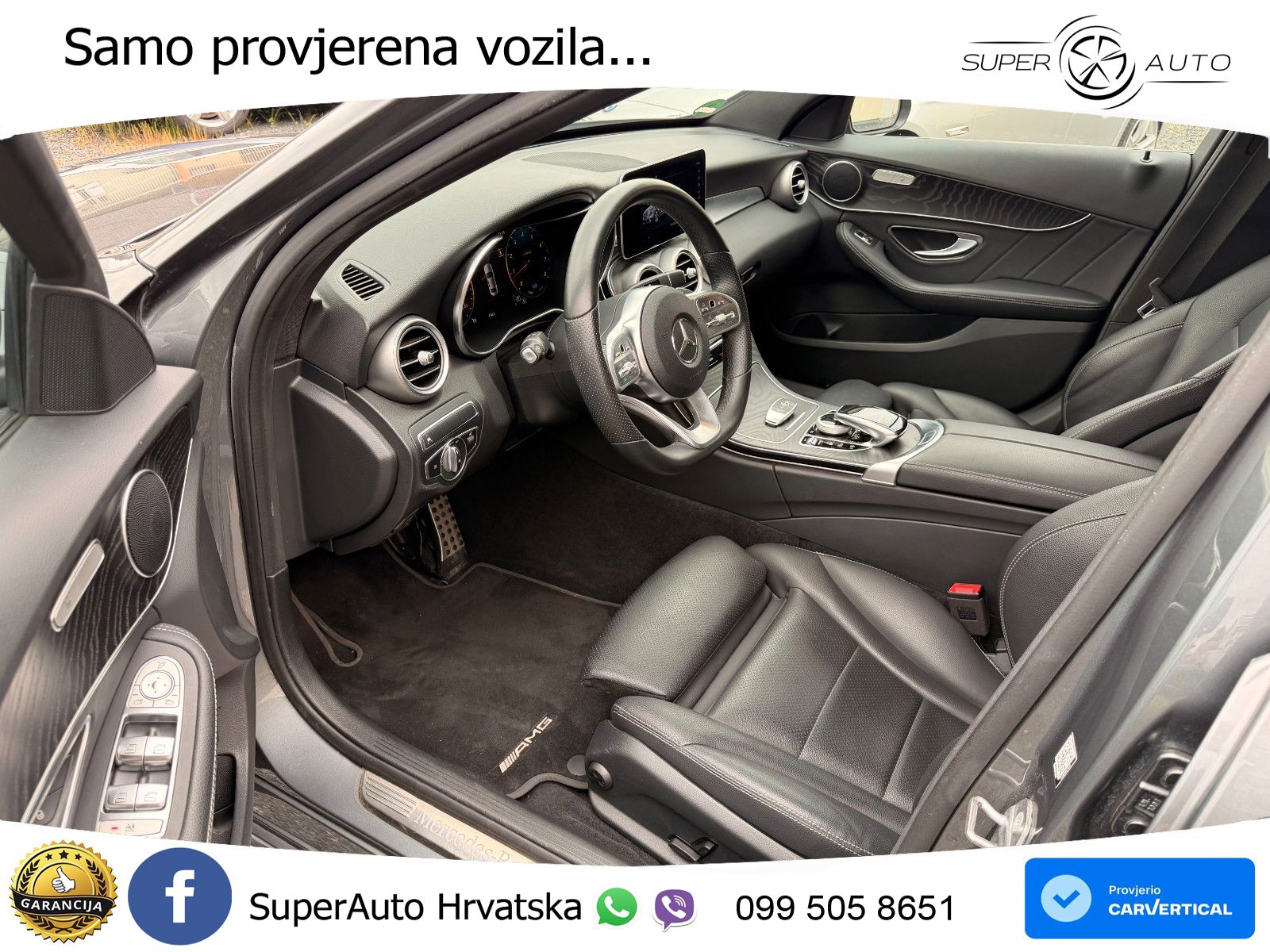 Mercedes-Benz C200 AMG line LED+GR SJED+ACC
