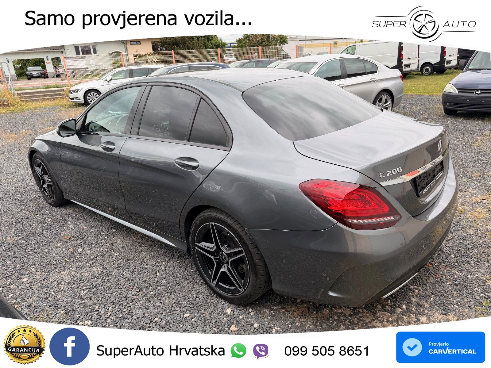 Mercedes-Benz C200 AMG line LED+GR SJED+ACC