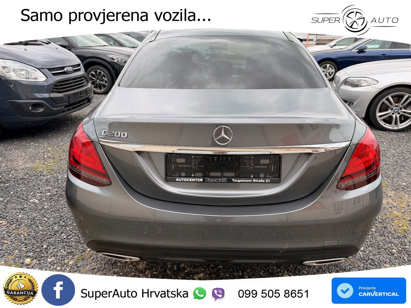 Mercedes-Benz C200 AMG line LED+GR SJED+ACC
