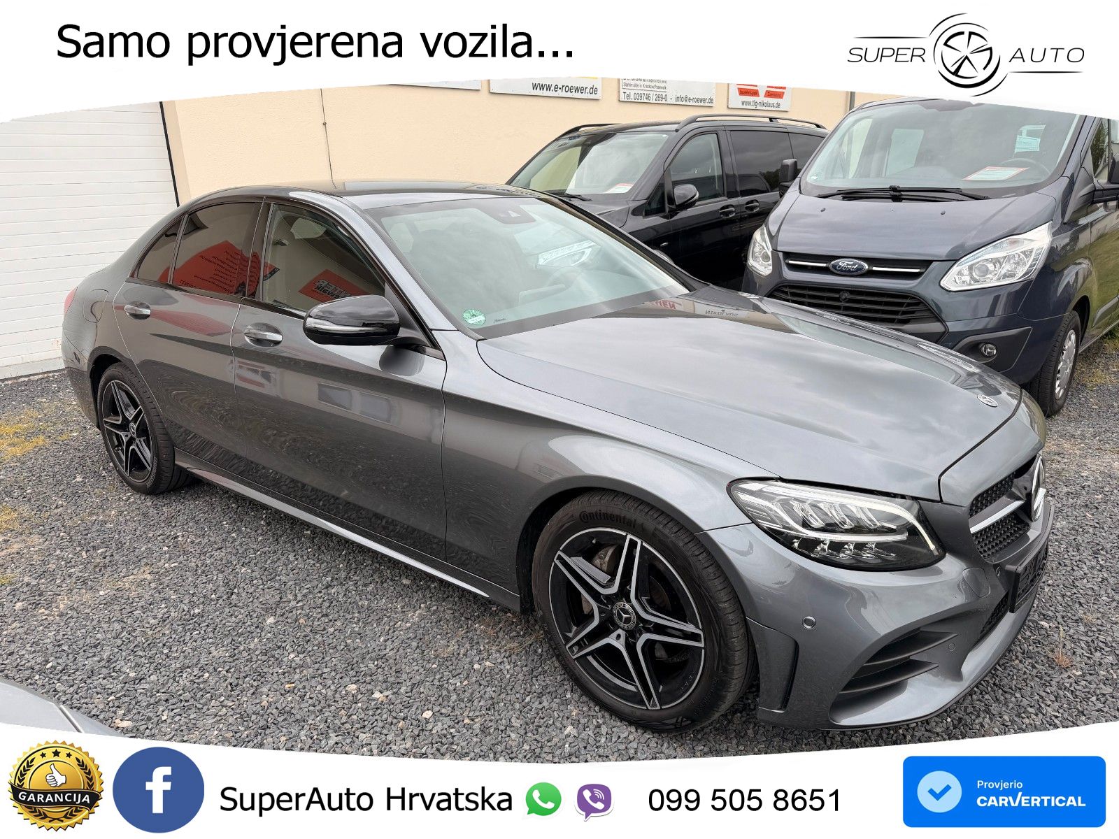 Mercedes-Benz C200 AMG line LED+GR SJED+ACC