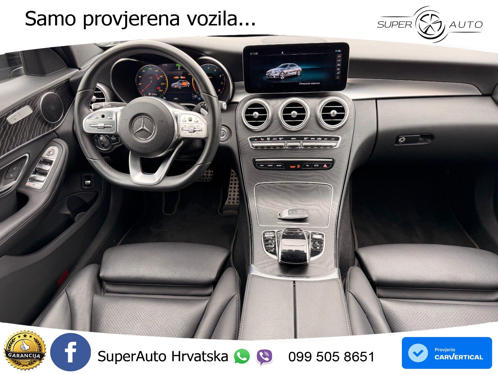 Mercedes-Benz C200 AMG line LED+GR SJED+ACC