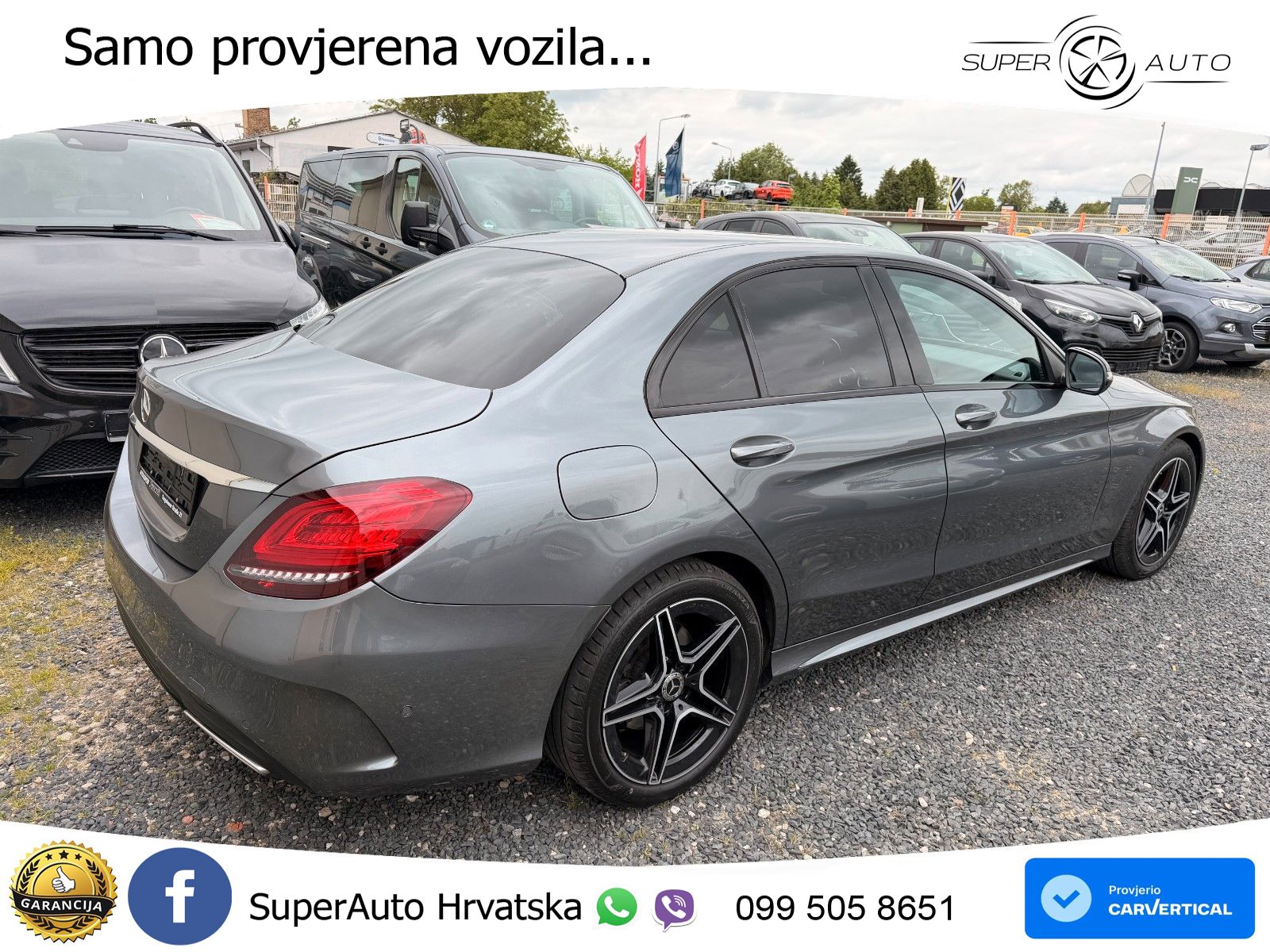 Mercedes-Benz C200 AMG line LED+GR SJED+ACC