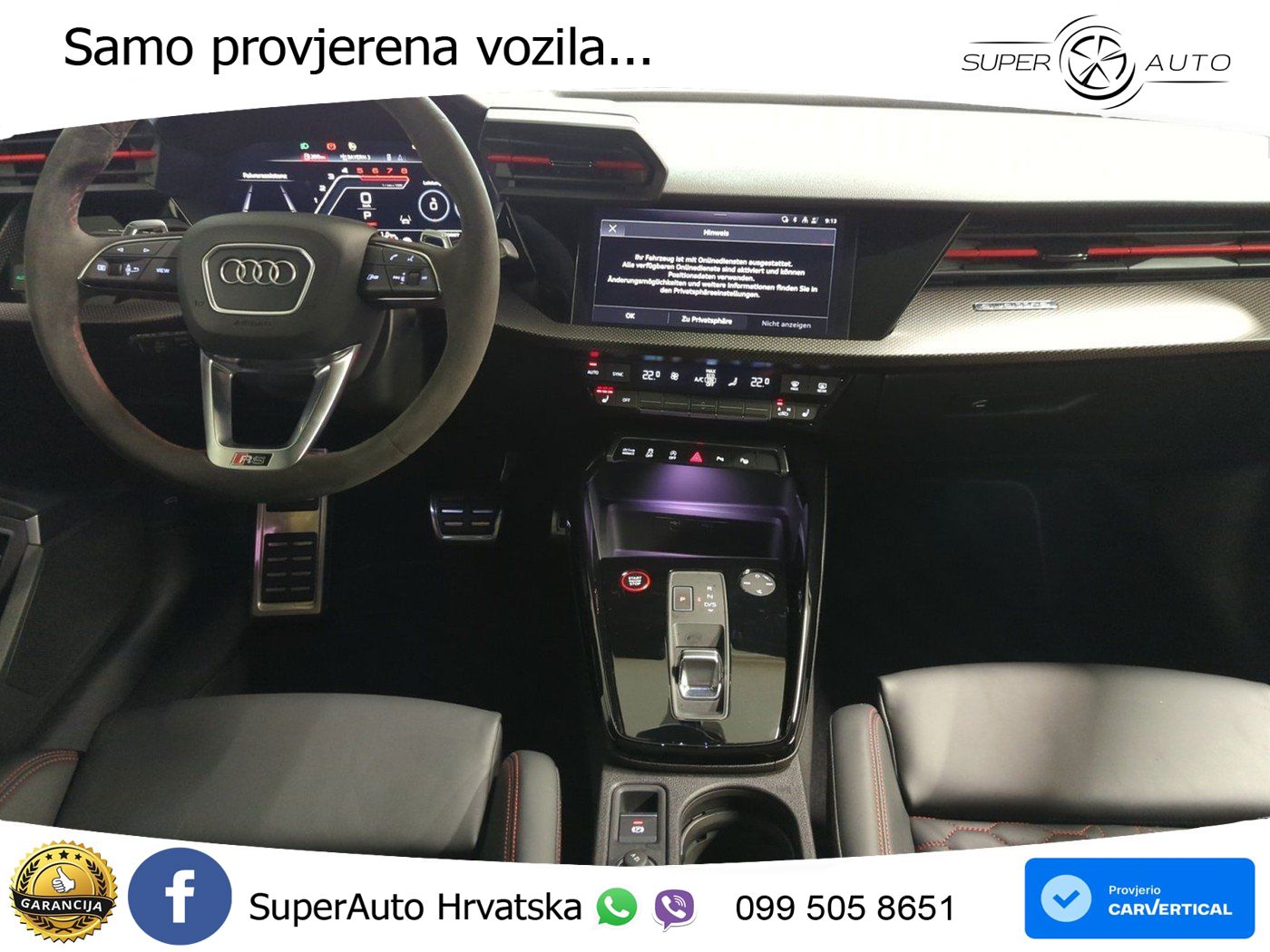 Audi RS3 Sedan 2.5 TFSI (400 KS) quattro S tronic LED+GR SJED+ACC