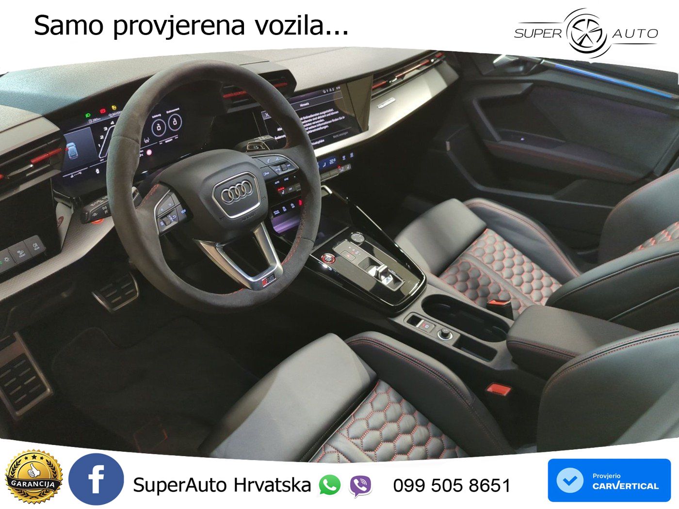 Audi RS3 Sedan 2.5 TFSI (400 KS) quattro S tronic LED+GR SJED+ACC