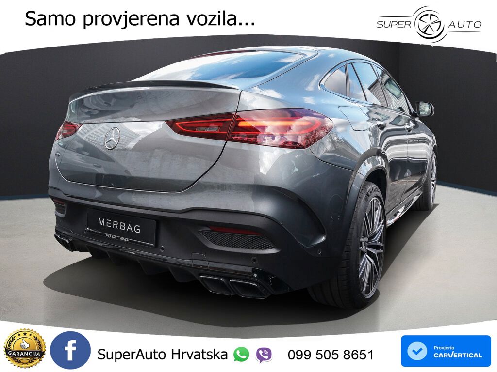 Mercedes AMG GLE Coupe 63 S V8 (612 KS) EQ Boost 4MATIC+ AMG SPEEDSHIFT TCT 9G LED+GR SJED+ACC