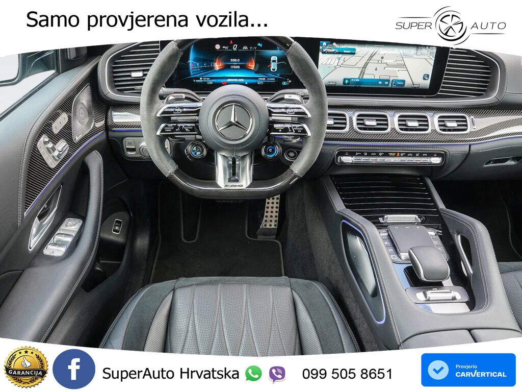 Mercedes AMG GLE Coupe 63 S V8 (612 KS) EQ Boost 4MATIC+ AMG SPEEDSHIFT TCT 9G LED+GR SJED+ACC