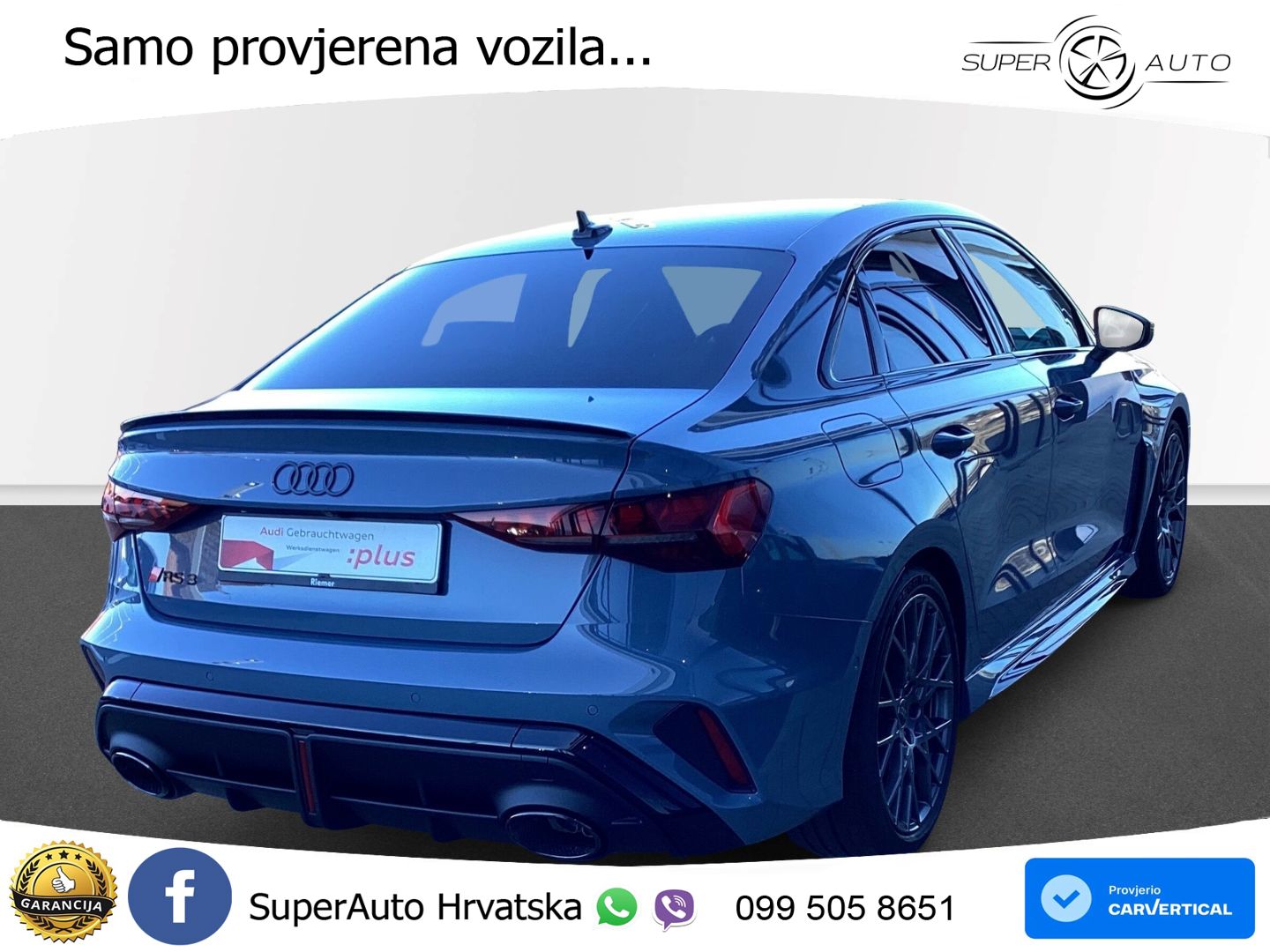 Audi RS3 Sedan 2.5 TFSI (400 KS) quattro S tronic LED+GR SJED+ACC