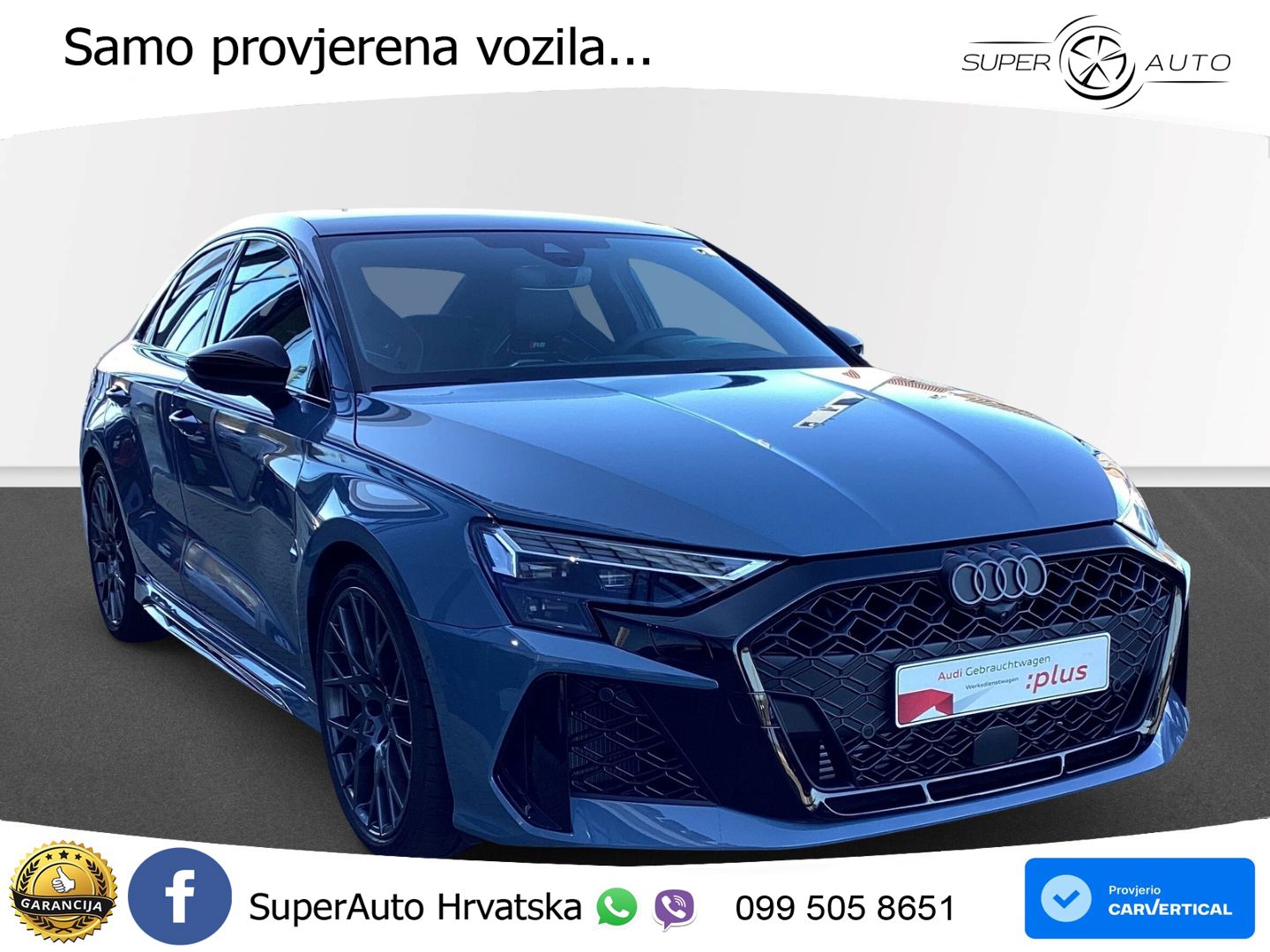 Audi RS3 Sedan 2.5 TFSI (400 KS) quattro S tronic LED+GR SJED+ACC