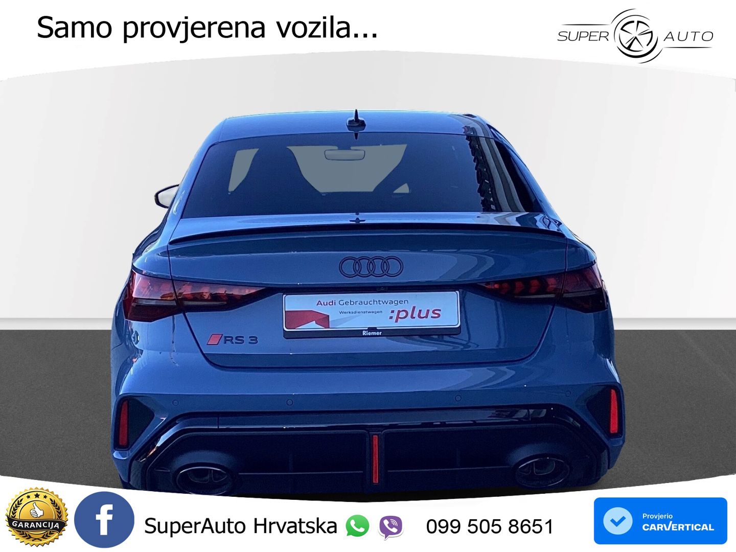 Audi RS3 Sedan 2.5 TFSI (400 KS) quattro S tronic LED+GR SJED+ACC