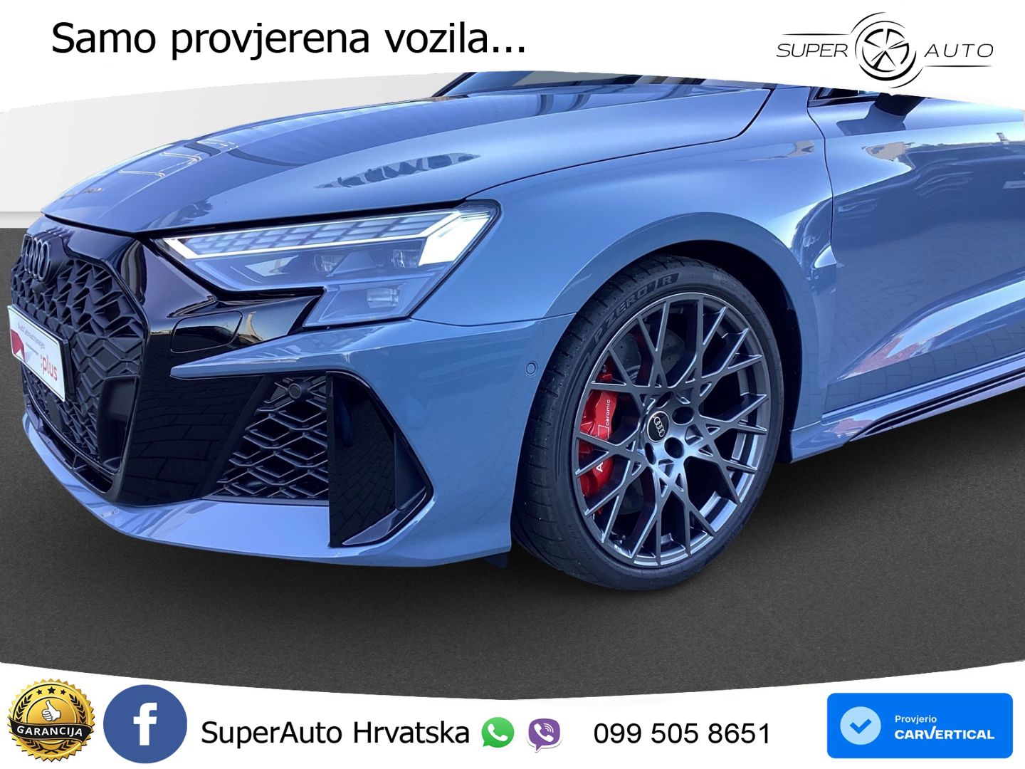 Audi RS3 Sedan 2.5 TFSI (400 KS) quattro S tronic LED+GR SJED+ACC
