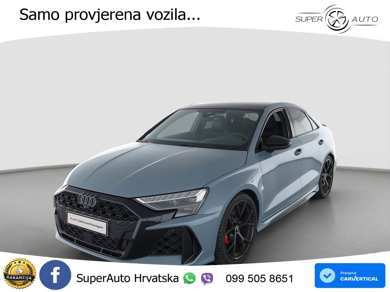 Audi RS3 Sedan 2.5 TFSI (400 KS) quattro S tronic LED+GR SJED+ACC