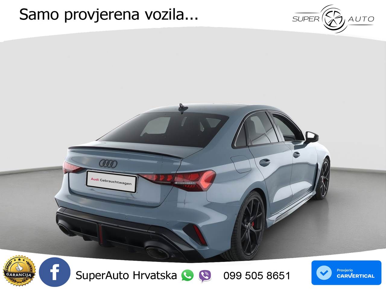 Audi RS3 Sedan 2.5 TFSI (400 KS) quattro S tronic LED+GR SJED+ACC