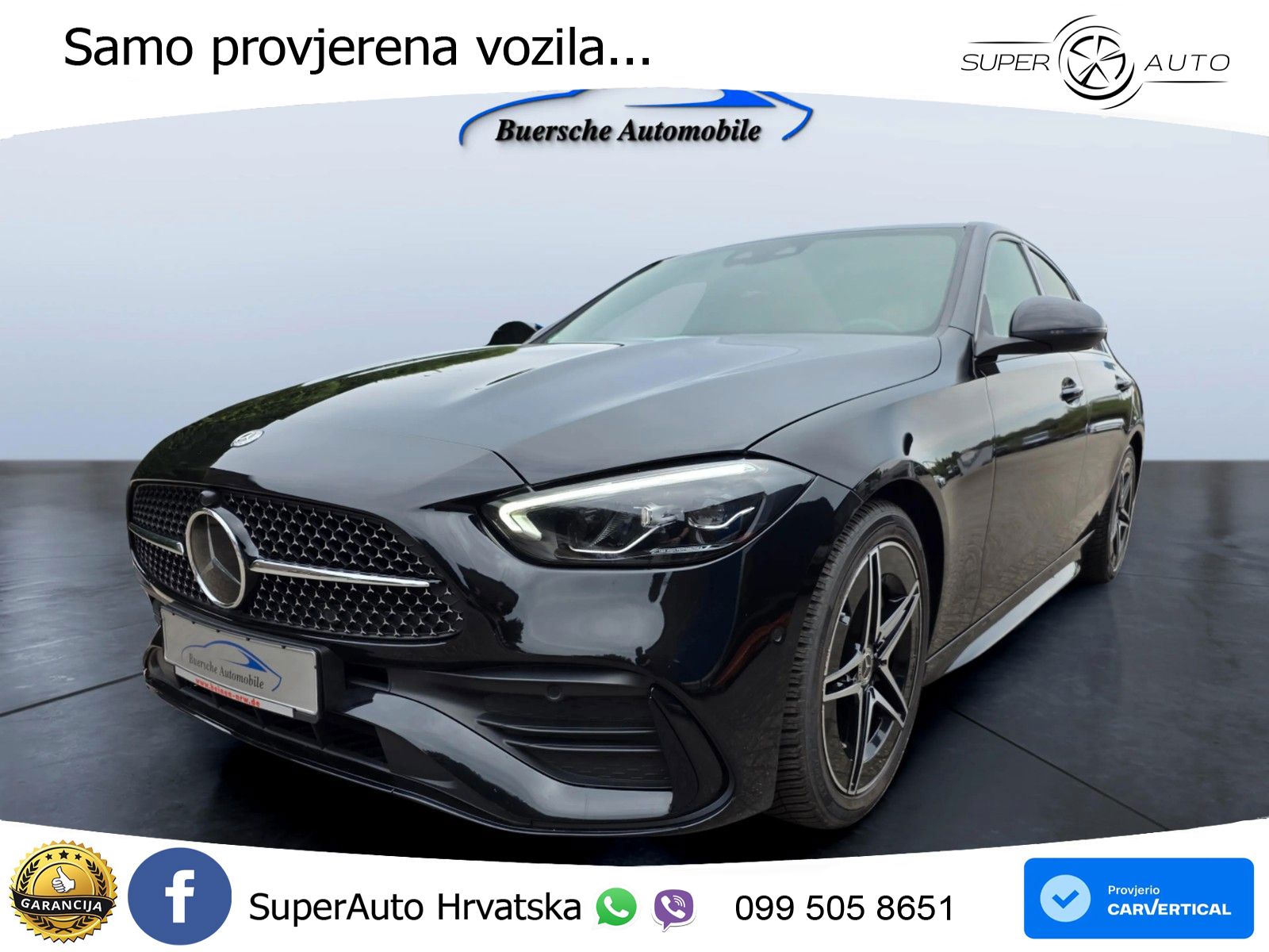 Mercedes-Benz C 200 AMG line LED+GR SJED+ACC
