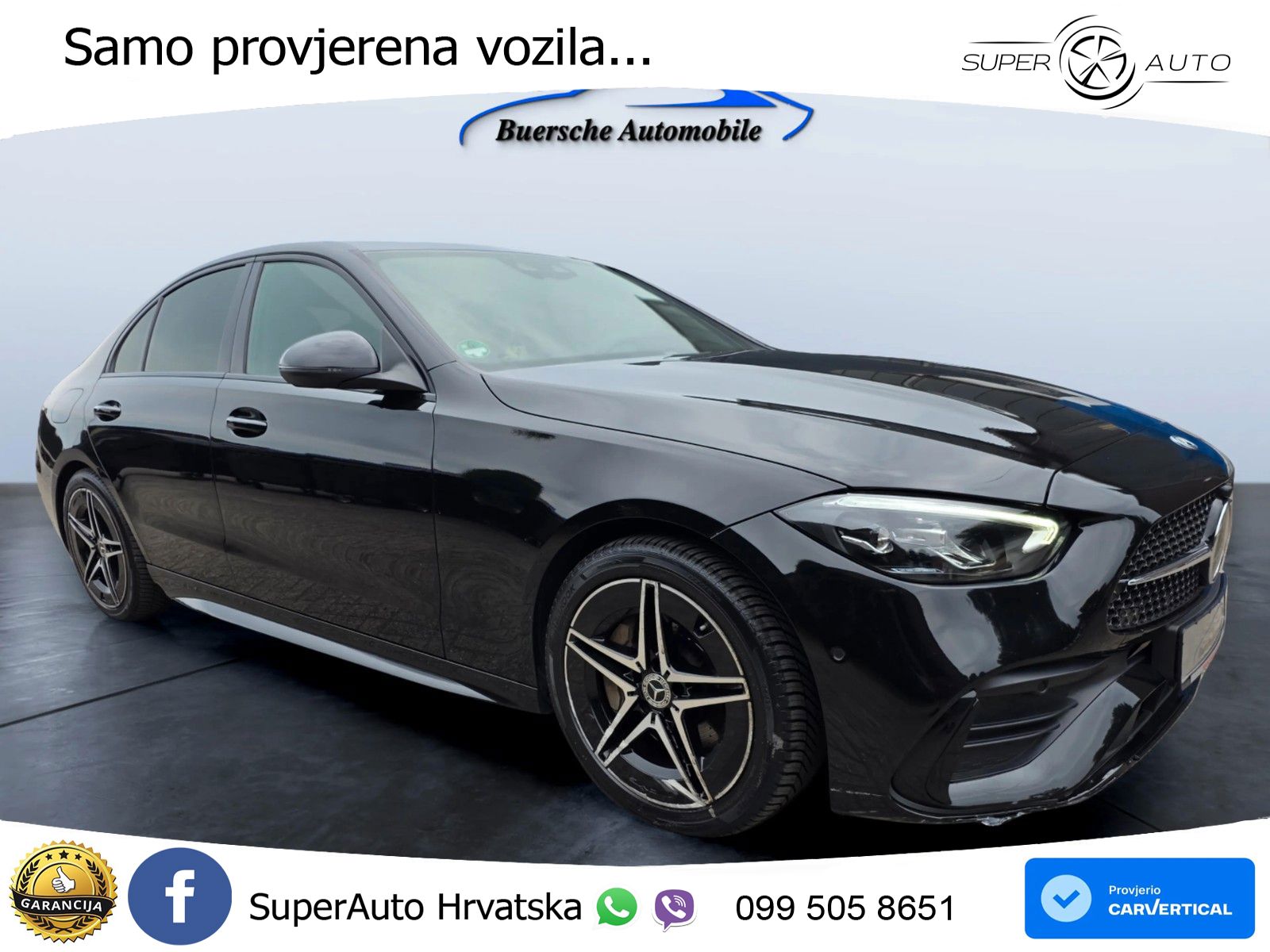 Mercedes-Benz C 200 AMG line LED+GR SJED+ACC