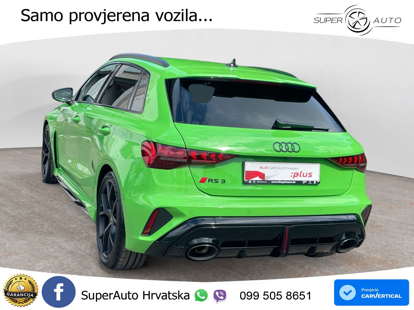 Audi RS3 Sedan 2.5 TFSI (400 KS) quattro S tronic LED+GR SJED+ACC