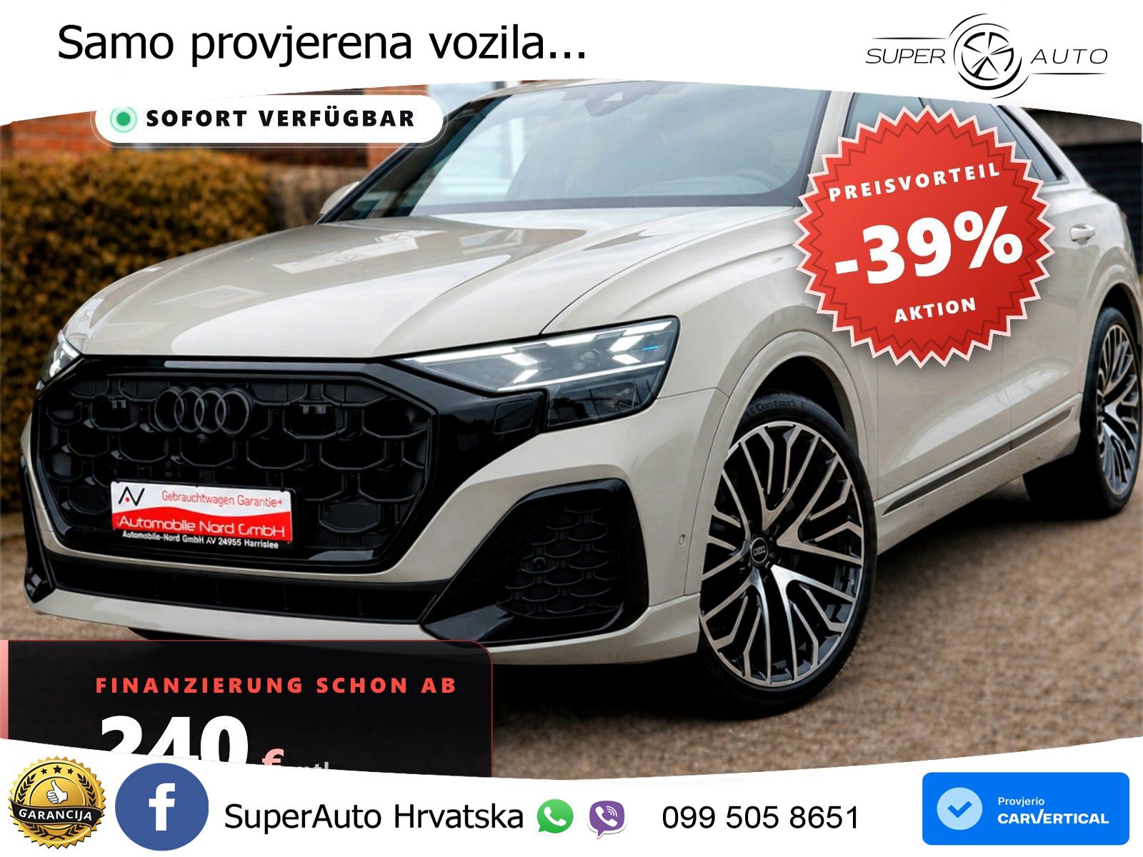 Audi Q8 50 TDI V6 (286 KS) quattro Tiptronic