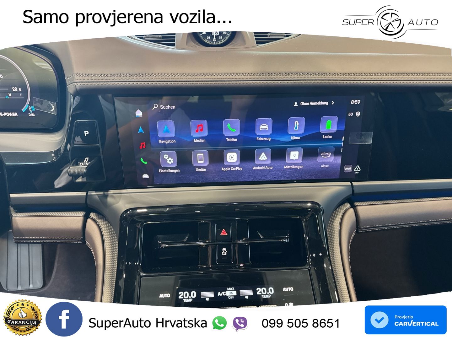 Porsche Panamera 4 2.9 V6 (470 KS) E-Hybrid PDK ZRAČNI+ACC+GR SJED+KAM+PANO