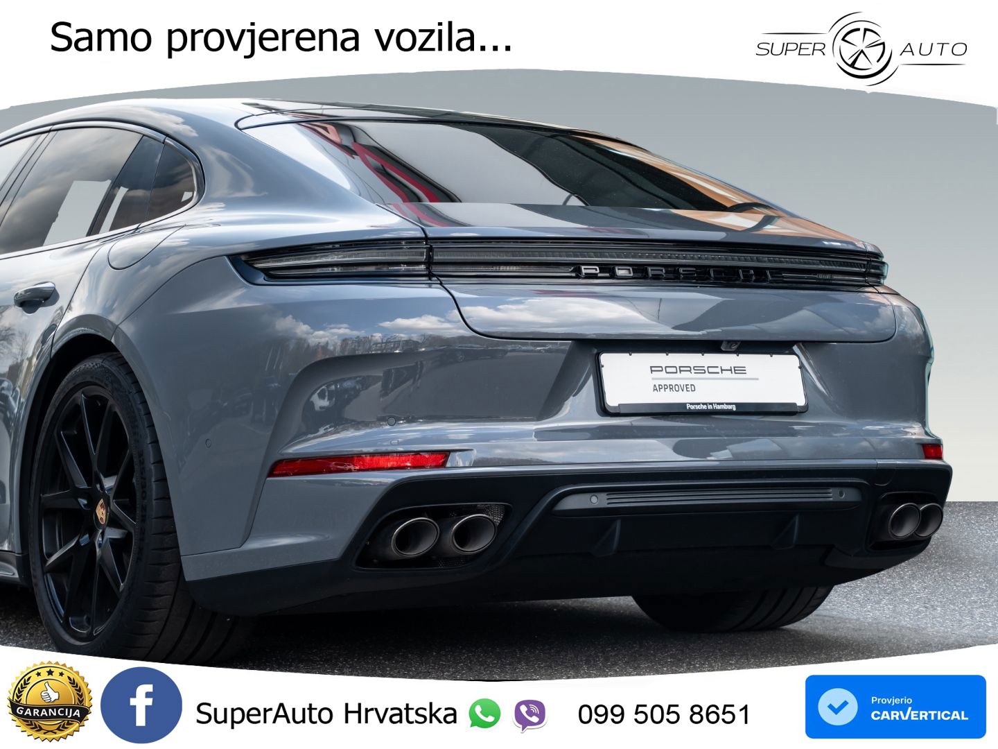 Porsche Panamera 4 2.9 V6 (470 KS) E-Hybrid PDK ZRAČNI+ACC+GR SJED+KAM+PANO