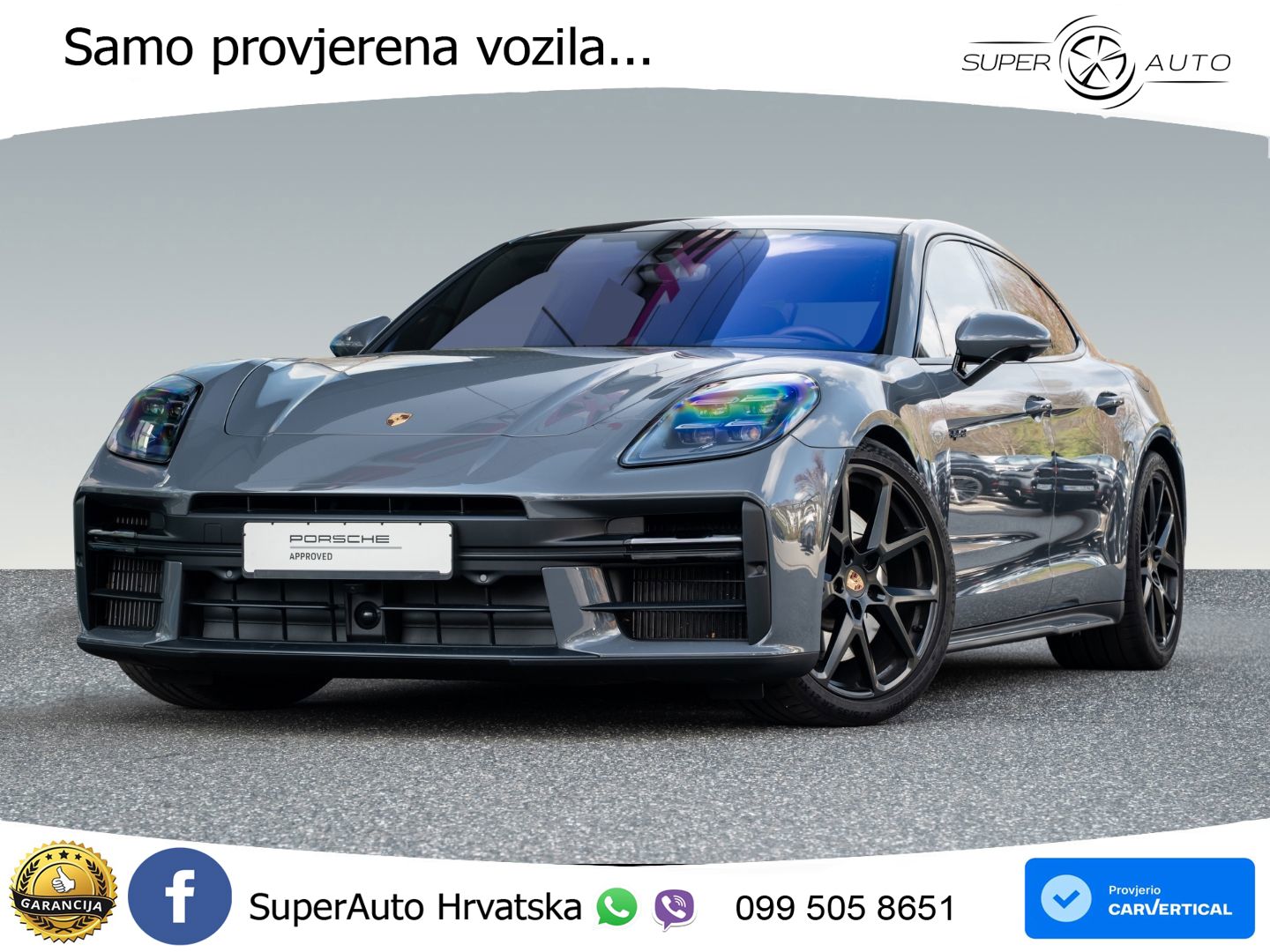 Porsche Panamera 4 2.9 V6 (470 KS) E-Hybrid PDK ZRAČNI+ACC+GR SJED+KAM+PANO