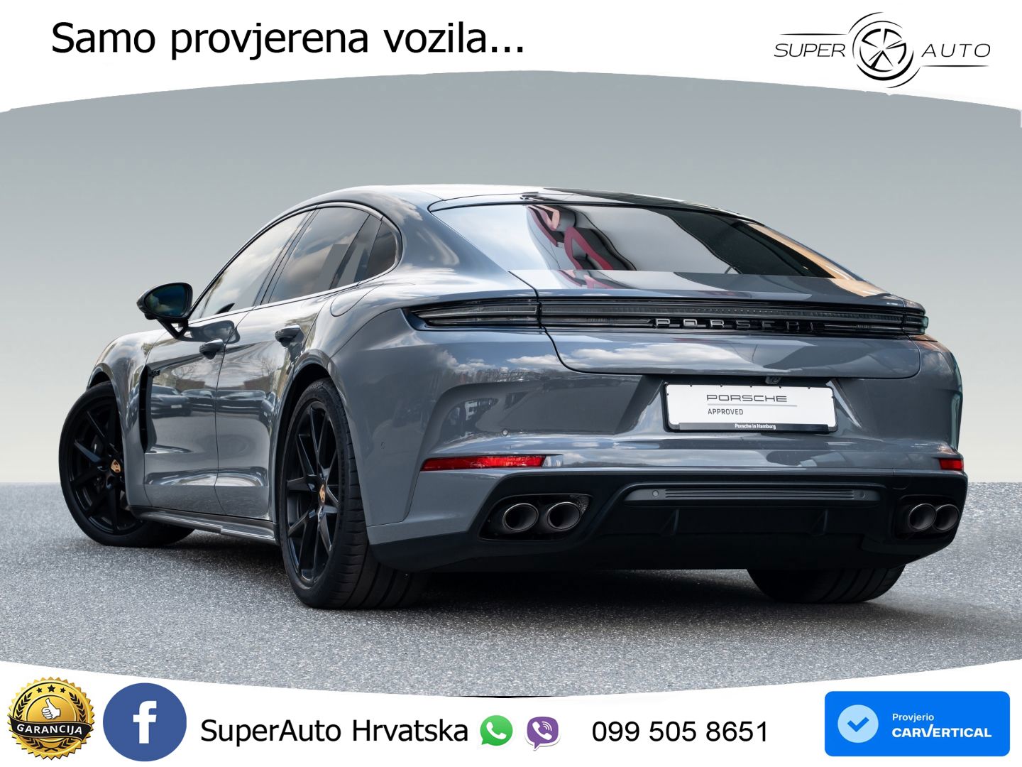 Porsche Panamera 4 2.9 V6 (470 KS) E-Hybrid PDK ZRAČNI+ACC+GR SJED+KAM+PANO