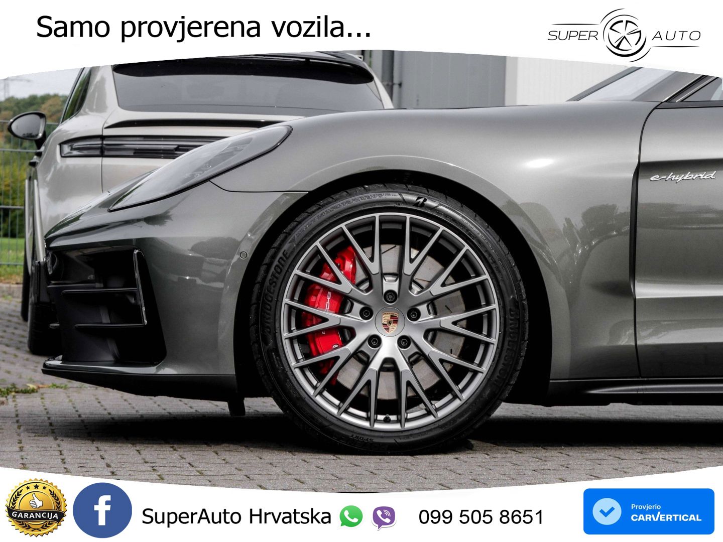 Porsche Panamera 4S 2.9 V6 (544 KS) E-Hybrid PDK ZRAČNI+ACC+GR SJED+KAM+PANO