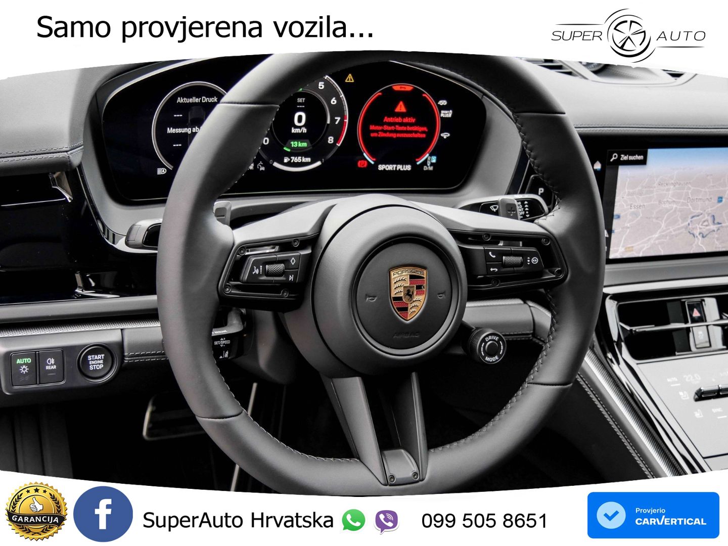 Porsche Panamera 4S 2.9 V6 (544 KS) E-Hybrid PDK ZRAČNI+ACC+GR SJED+KAM+PANO